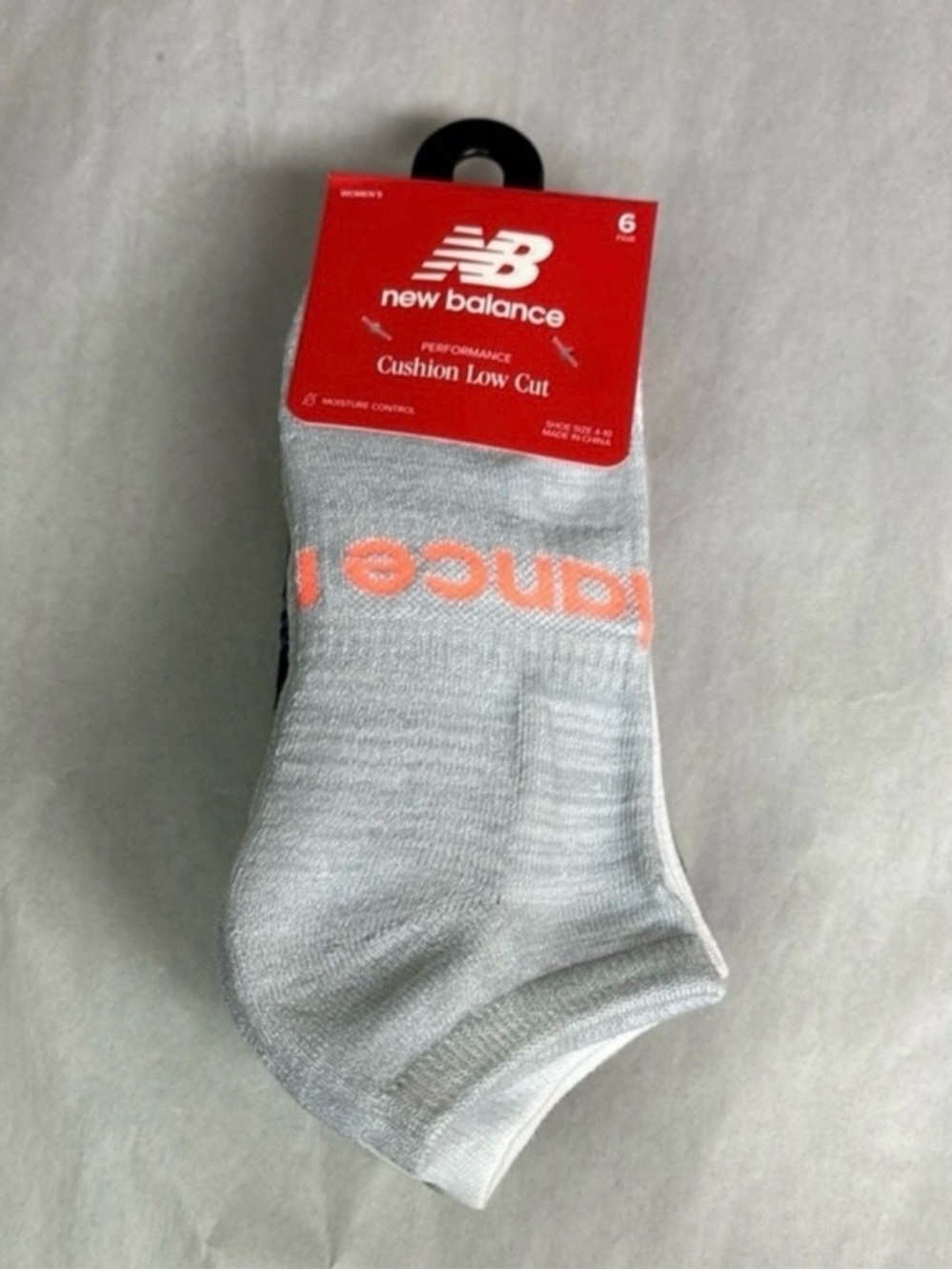 NWT New Balance Socks Women’s 6 Pair Multicolor Low Cut Cushion Athletic Socks